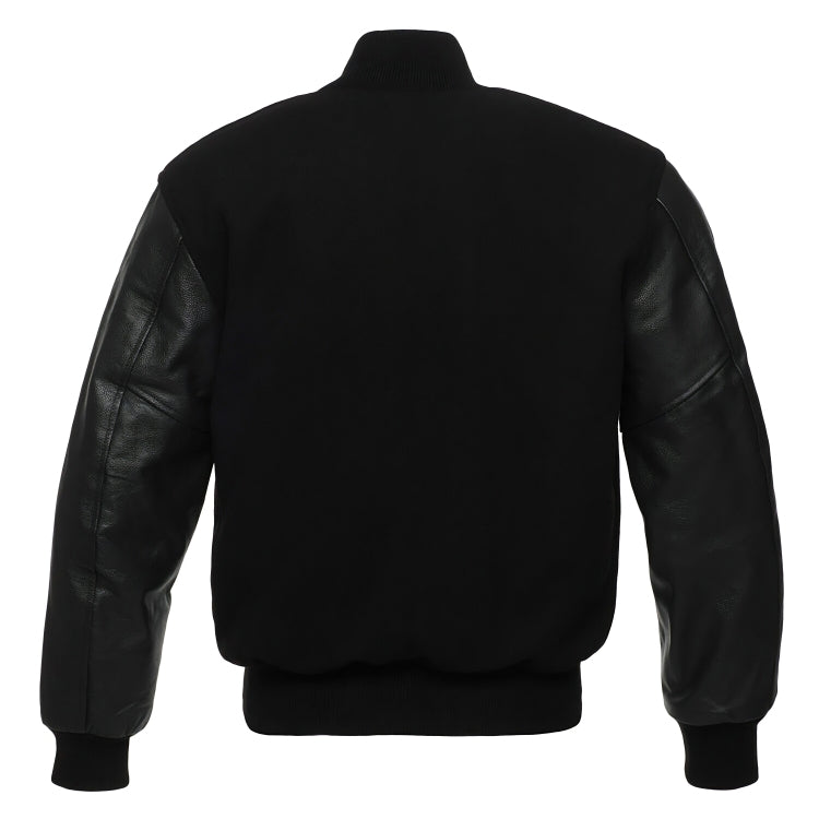 Black Wool/Black Leather