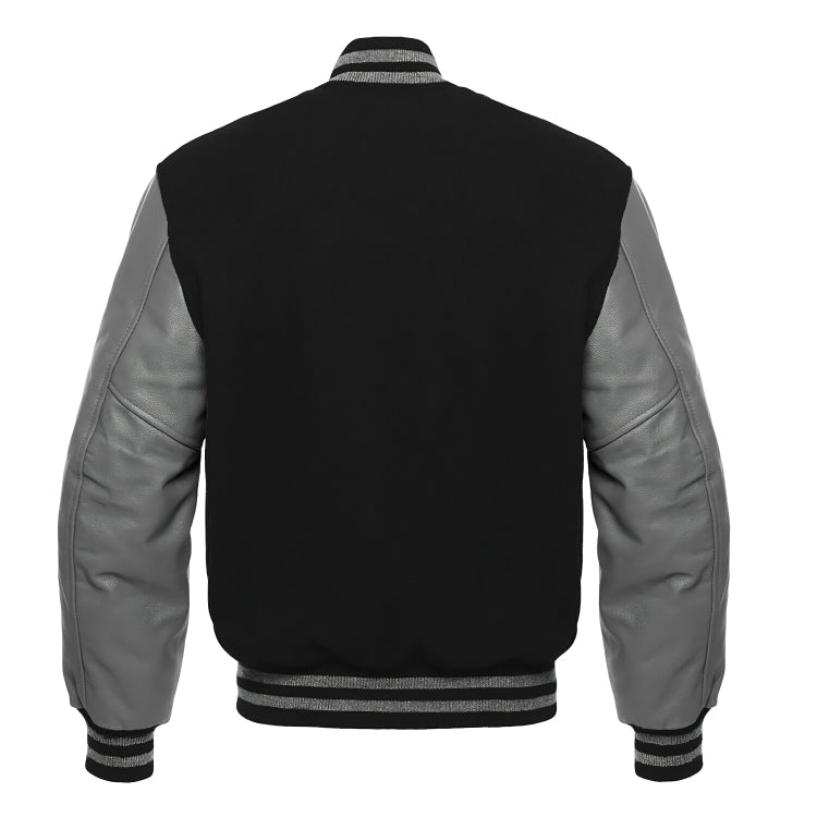 Black Wool/Gray Leather