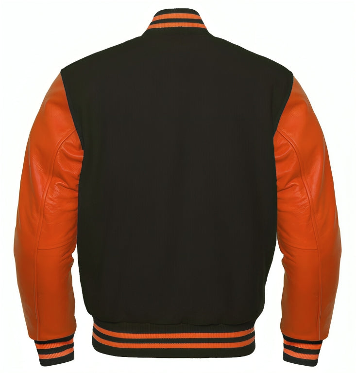Black Wool/Orange Leather
