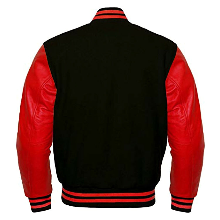 Black Wool/Red Leather