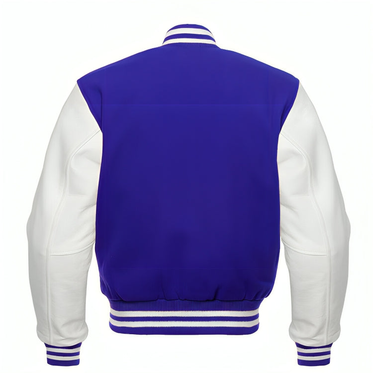 Royal Blue Wool/White Leather