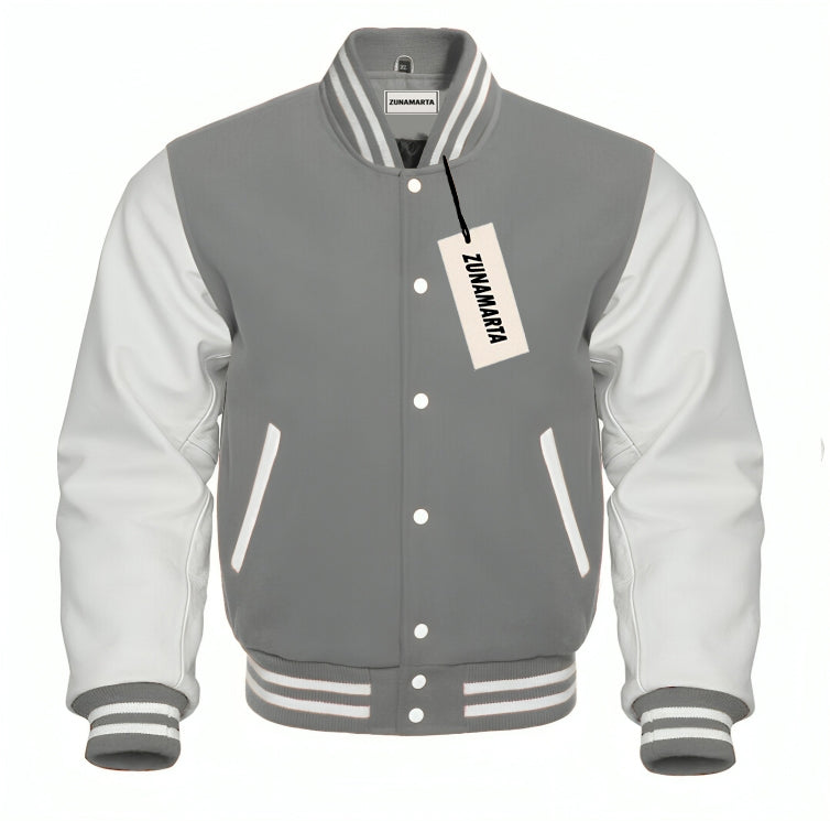Gray Wool/White Leather