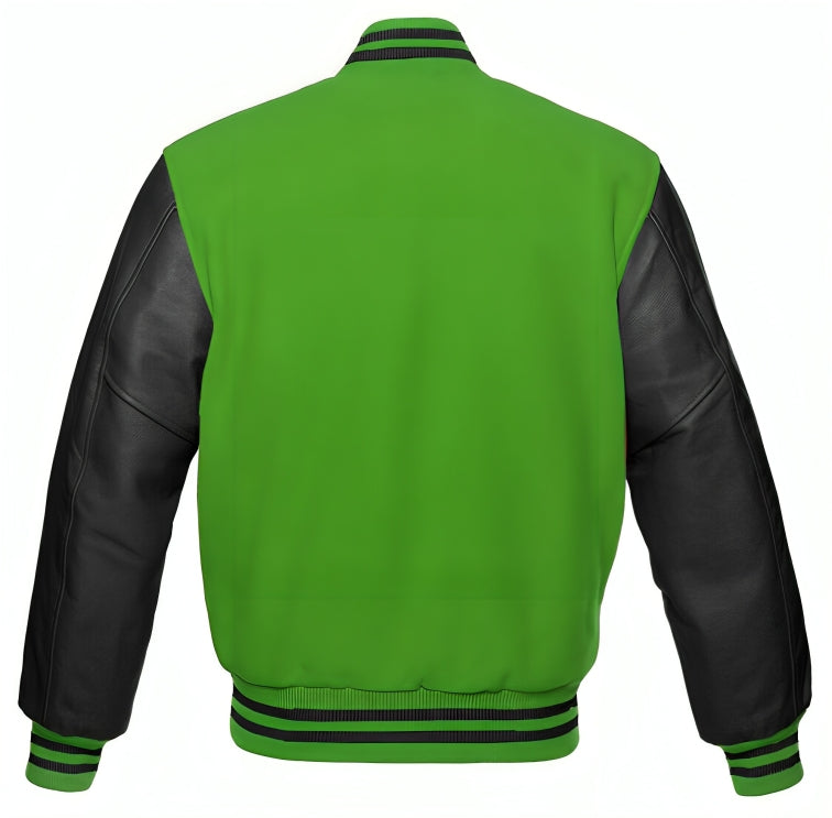 Green Wool/Black Leather