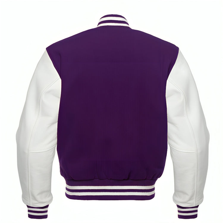 Purple Wool/White Leather