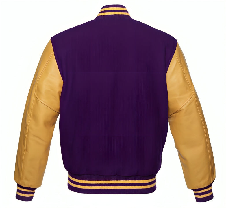 Purple Wool/Gold Leather
