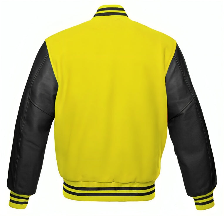 Lemon Yellow Wool/Black Leather