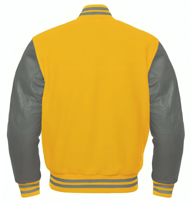 Yellow Wool/Gray Leather