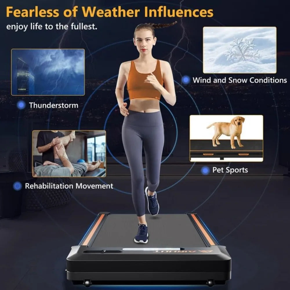 Under Desk Treadmill by frugal33.com, Walking Pad 2 in 1 for Walking and Jogging with Remote Control Lanyard