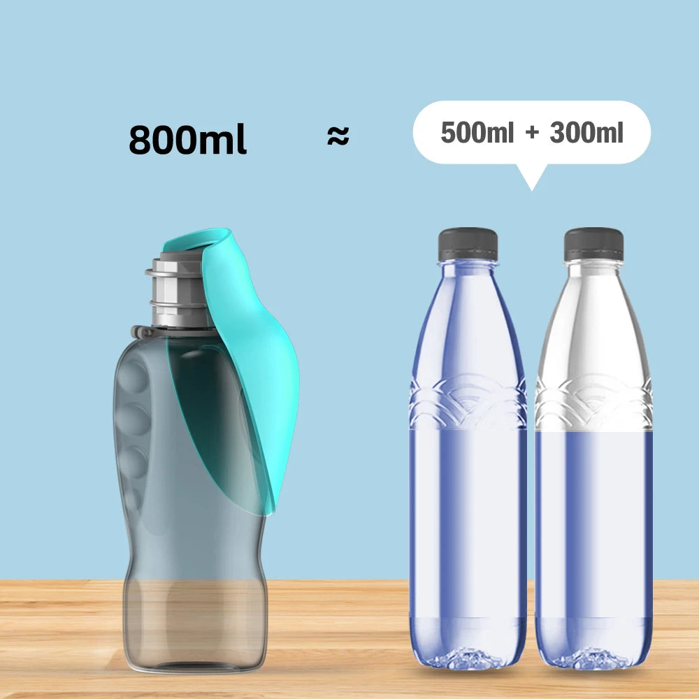 Ultimate 800ml Travel Companion: Portable Water Bottle for Dogs of All Sizes - Your Pet's Hydration Solution On-the-Go!