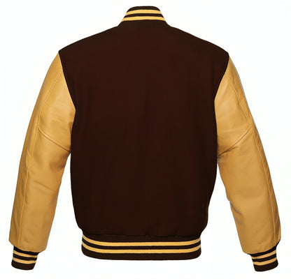 Brown Wool/Gold Leather