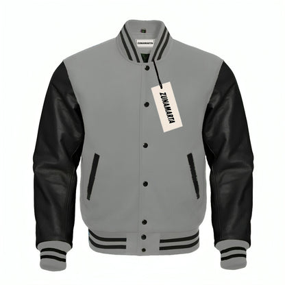 Gray Wool/Black Leather