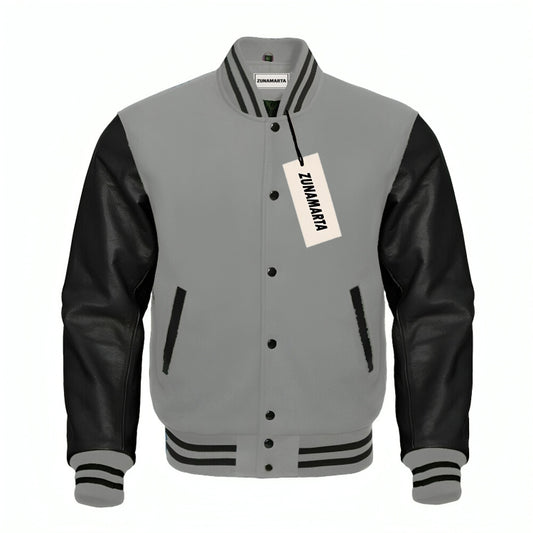Gray Wool/Black Leather