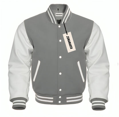 Gray Wool/White Leather