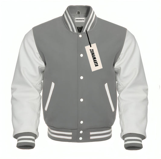 Gray Wool/White Leather