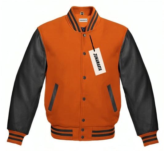 Orange Wool/Black Leather