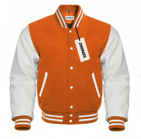 Orange Wool/White Leather