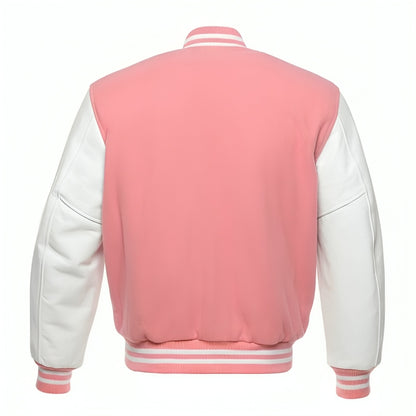 Pink Wool/White Leather