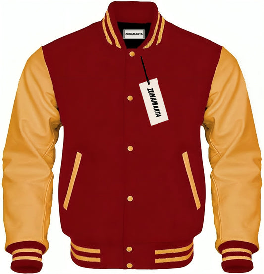 Cardinal Wool/Gold Leather