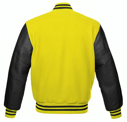 Lemon Yellow Wool/Black Leather