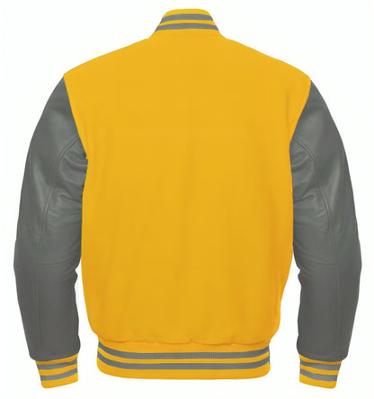 Yellow Wool/Gray Leather